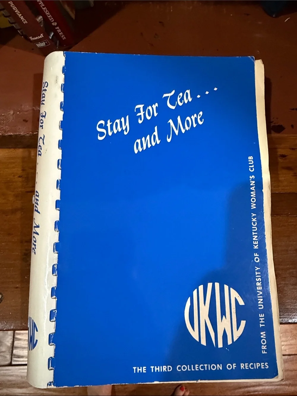 Stay For Tea and More Recipe Book - Blue Cover